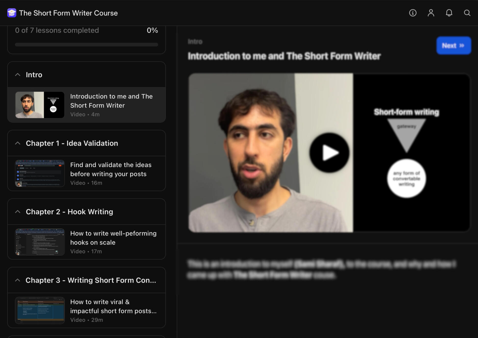 The Short Form Writer Course (for all your social media short writing) the short form writer